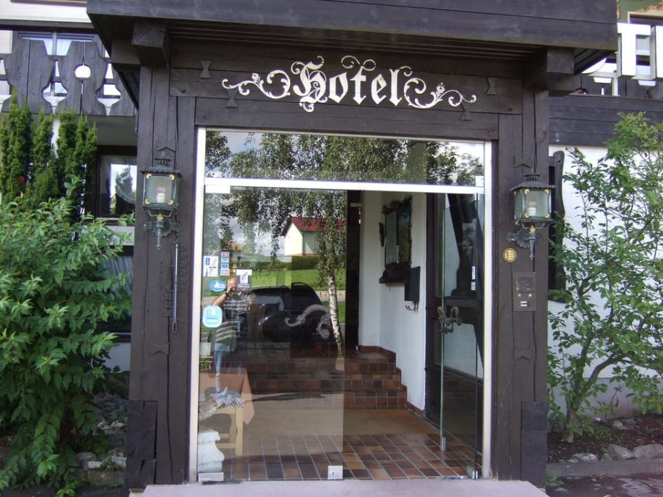 Hoteleingang Hotel Rhön-Hof