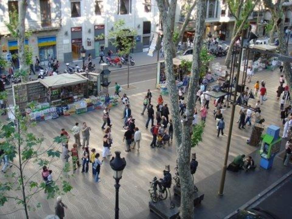 Blick aus dem Hotelzimmer Hotel Royal Ramblas