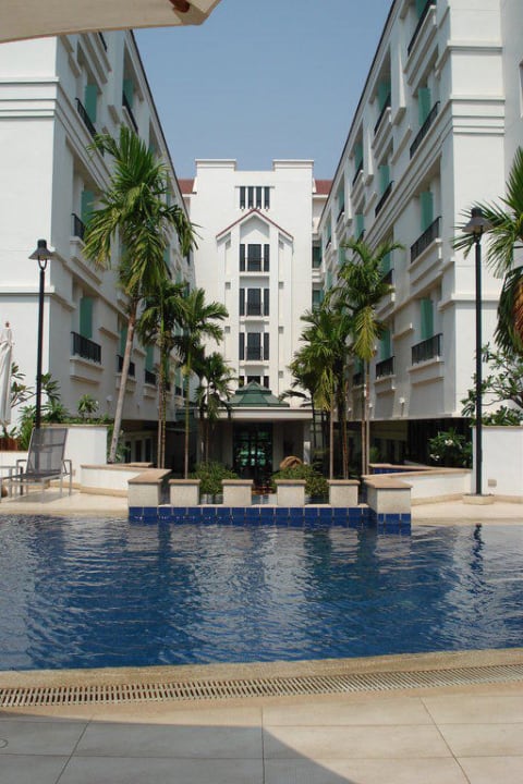 Innenhof und Poolbereich Tara Angkor Hotel