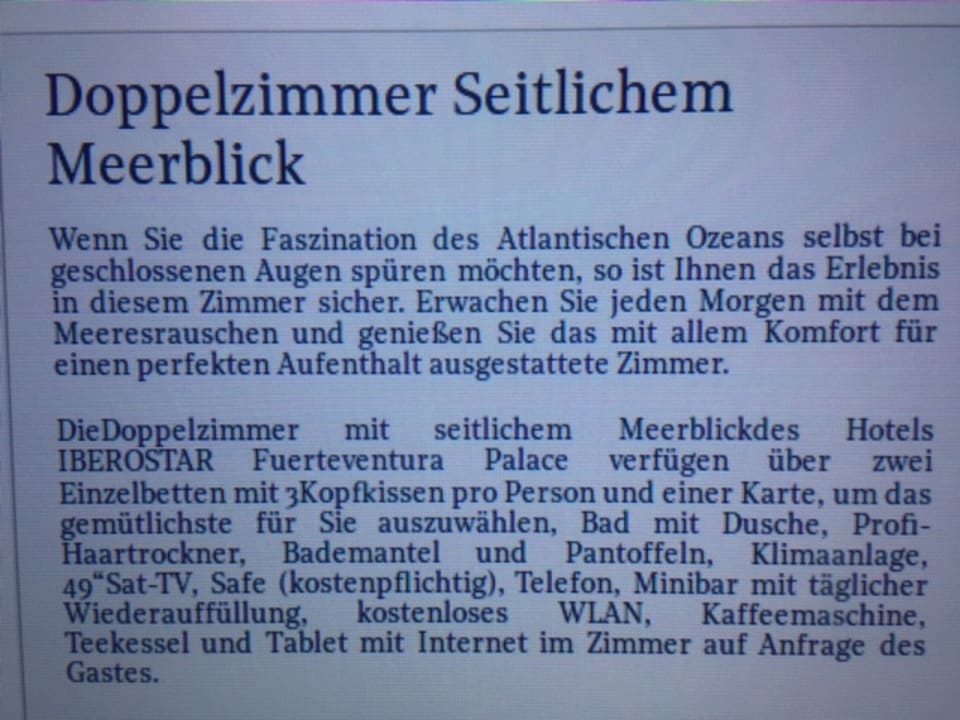 Zimmer Iberostar Selection Fuerteventura Palace