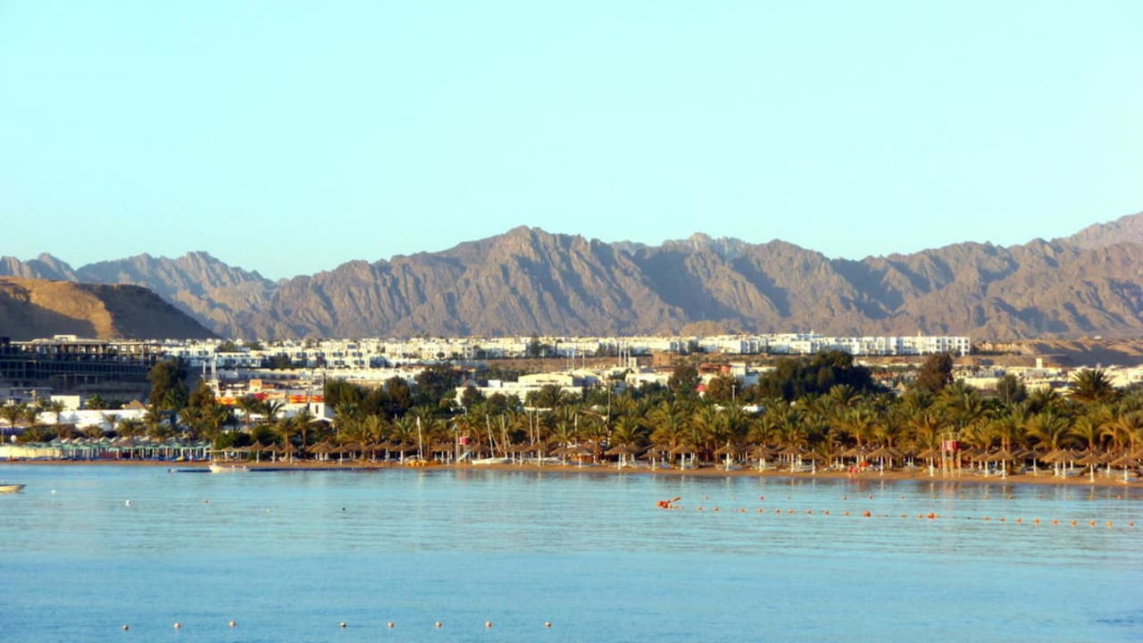 Jogging beim Sonnenaufgang am Strand Ghazala Beach