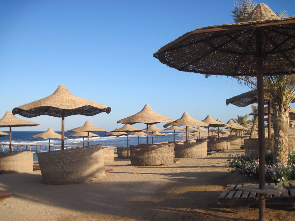 Plaża i leżanki Three Corners Sea Beach Resort