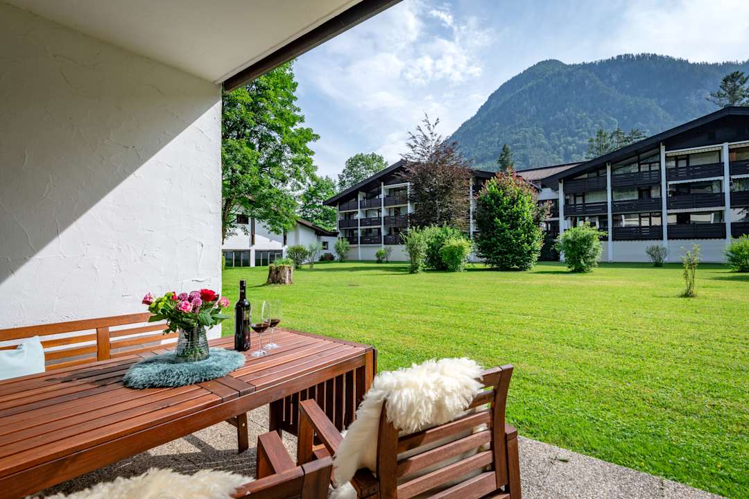 Gartenanlage Ferienwohnung Mitterer Schlosspark Grubhof