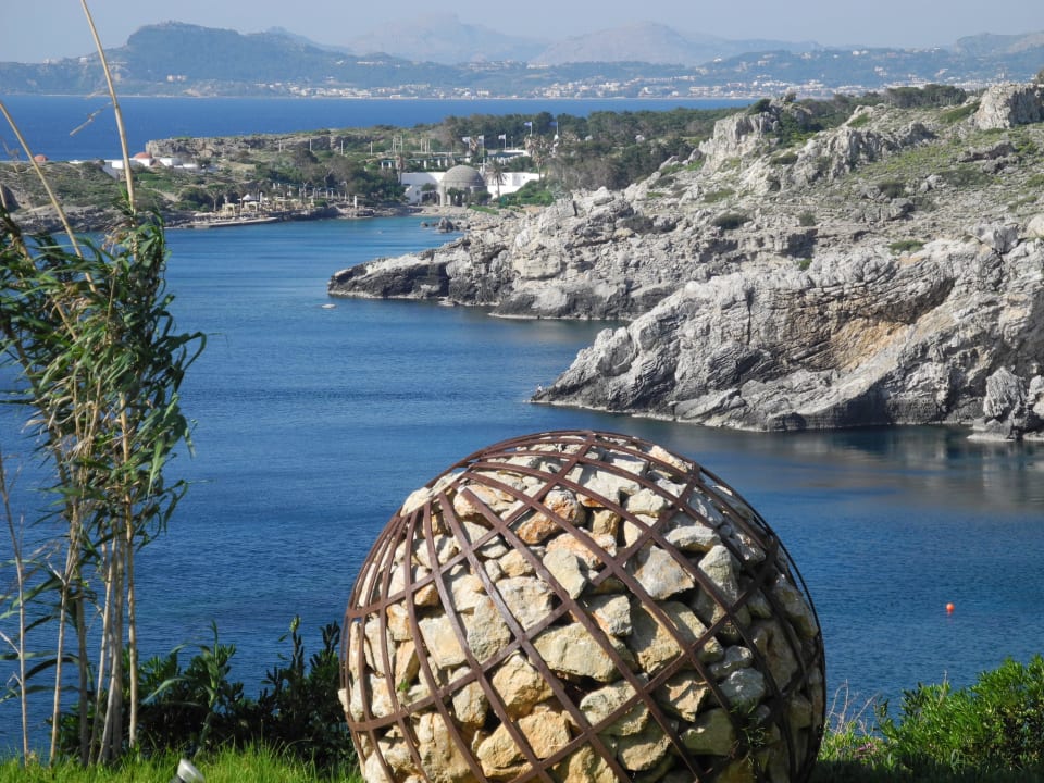 Blick auf die Therme aus unserem Zimmer Hotel Kalithea Horizon Royal
