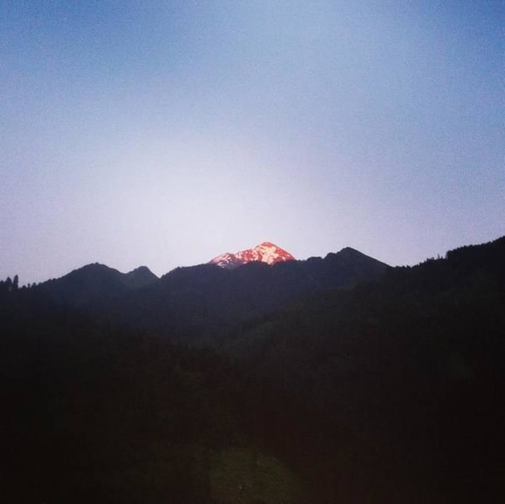 Blick vom Balkon Richtung Brandberg Alpenresort Thanner
