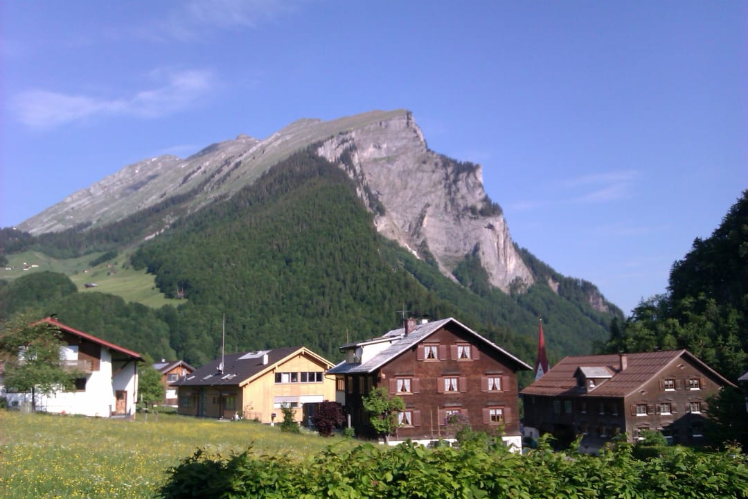 Blick vom Balkon Alpen Hotel Post