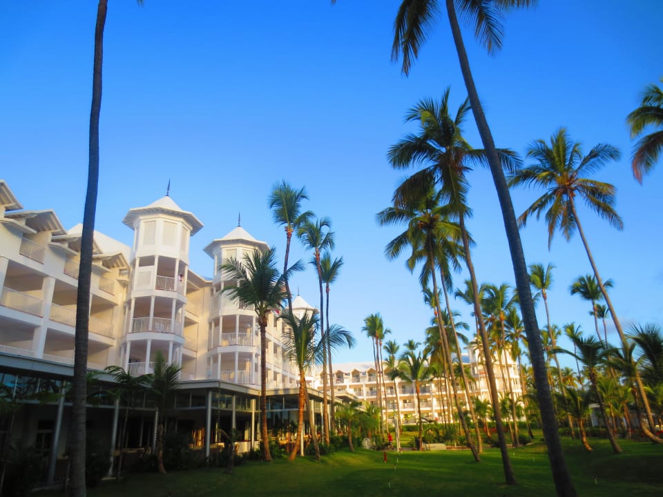 Blick vom Pool zum Hotel Hotel Riu Palace Macao - Adults only