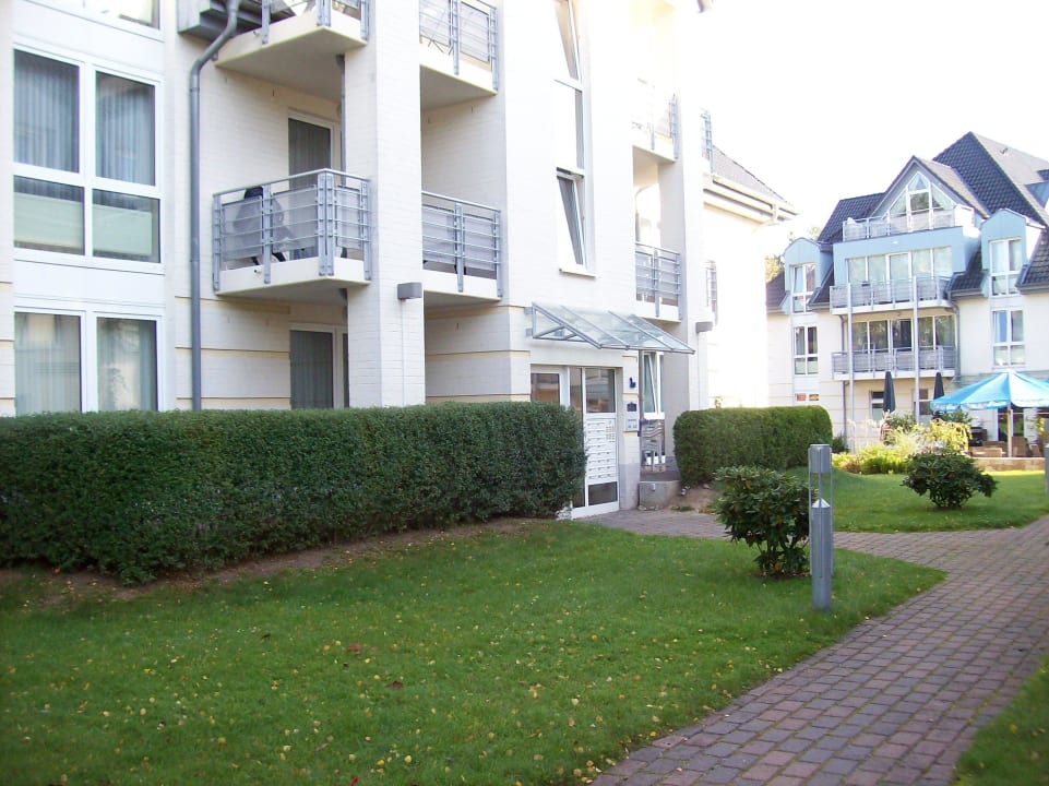 Eingang zu den Wohnungen im Haus  Residenz Seestern