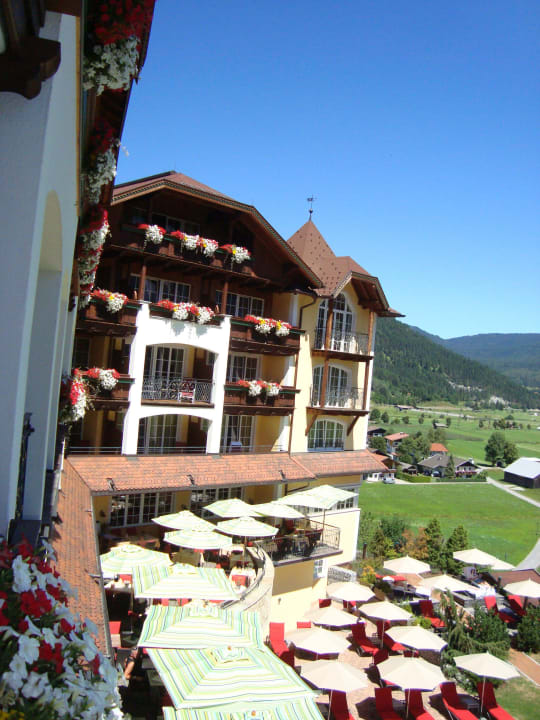 Ausblick aus Suite 210 Hotel Post Lermoos