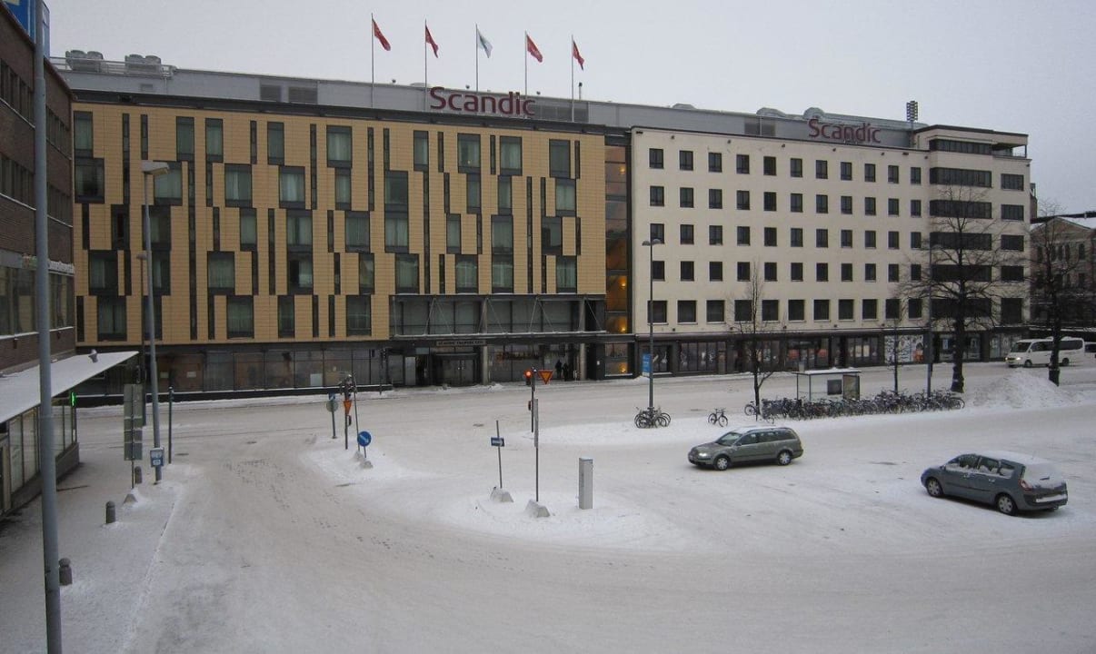 View from Railway station Hotel Scandic Tampere City