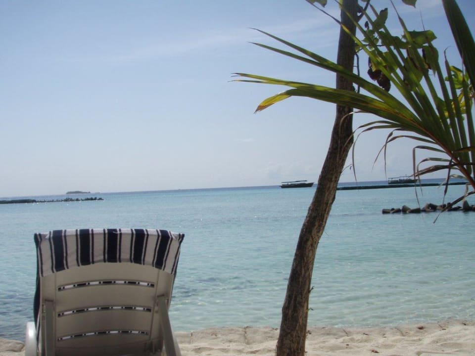 Blick aus unseren Bungi Summer Island Maldives