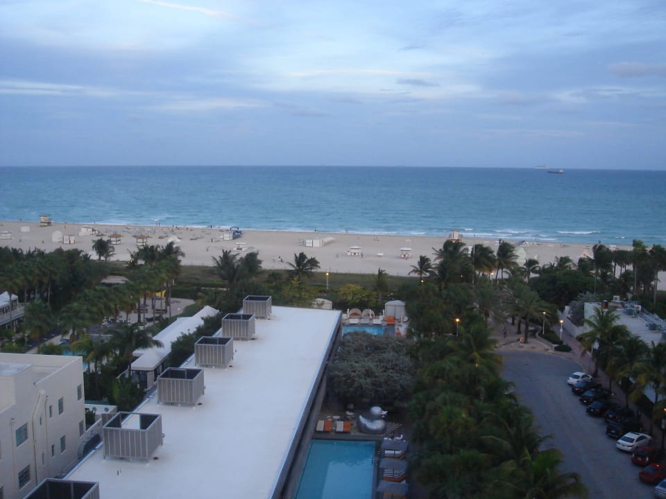 Blick vom Zimmer geradeaus SLS Hotel South Beach