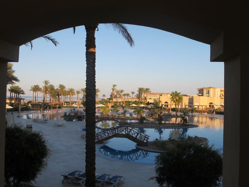 Blick vom Balkon Cleopatra Luxury Resort Makadi Bay