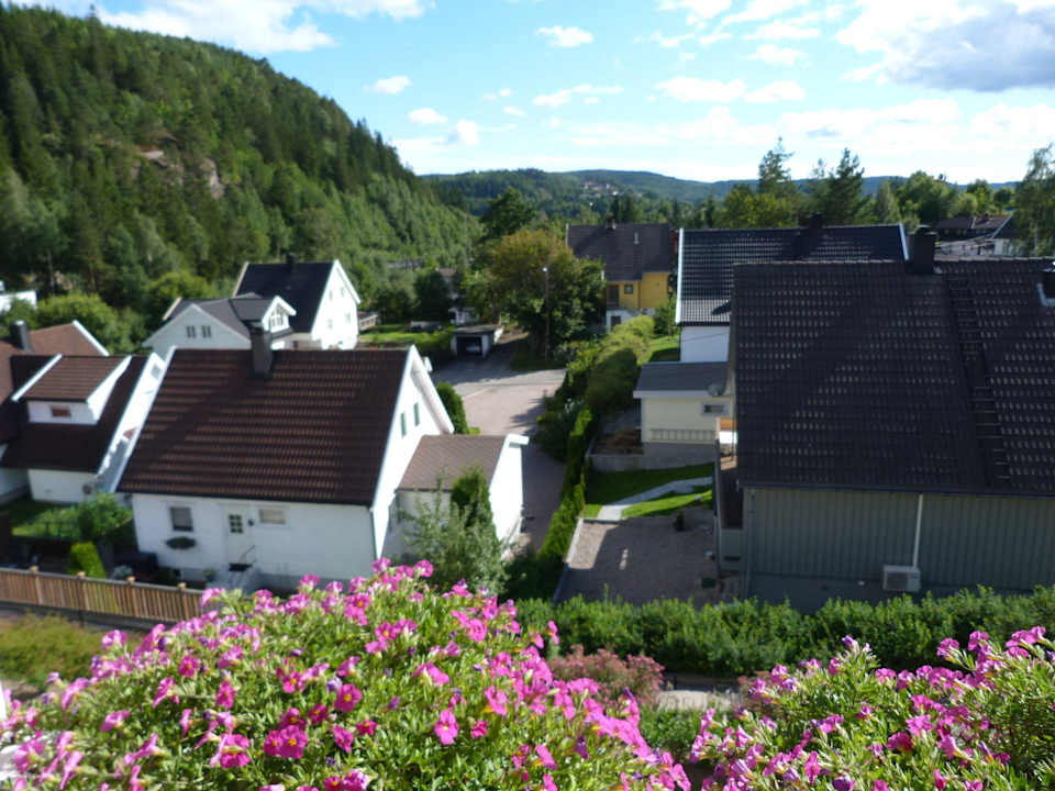 Ausblick vom Balkon Appartement Døblane Bed & Breakfast