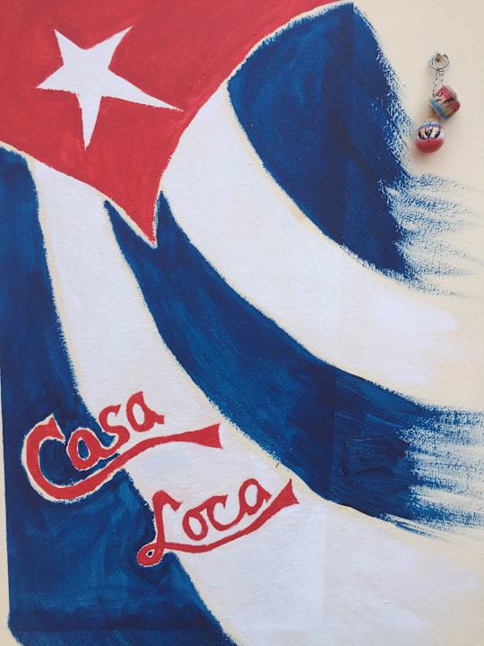 Tolles Bild auf der Terrasse Casa Loca Havanna