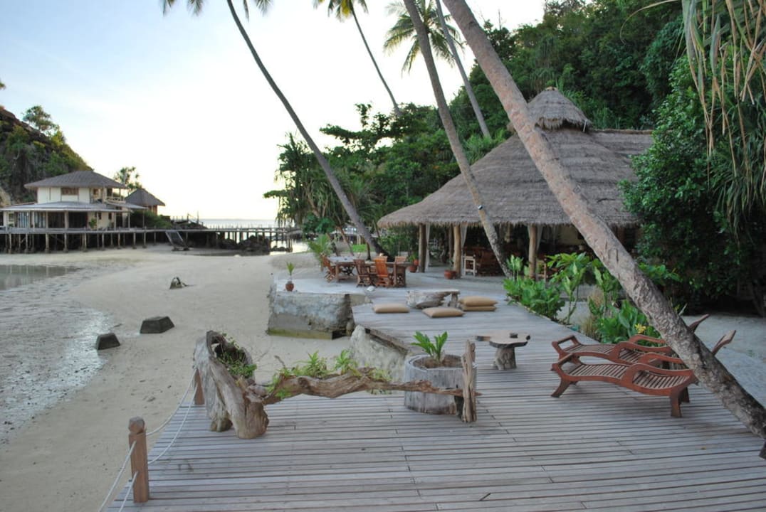 Restaurant and Lounge Area Misool Eco Resort