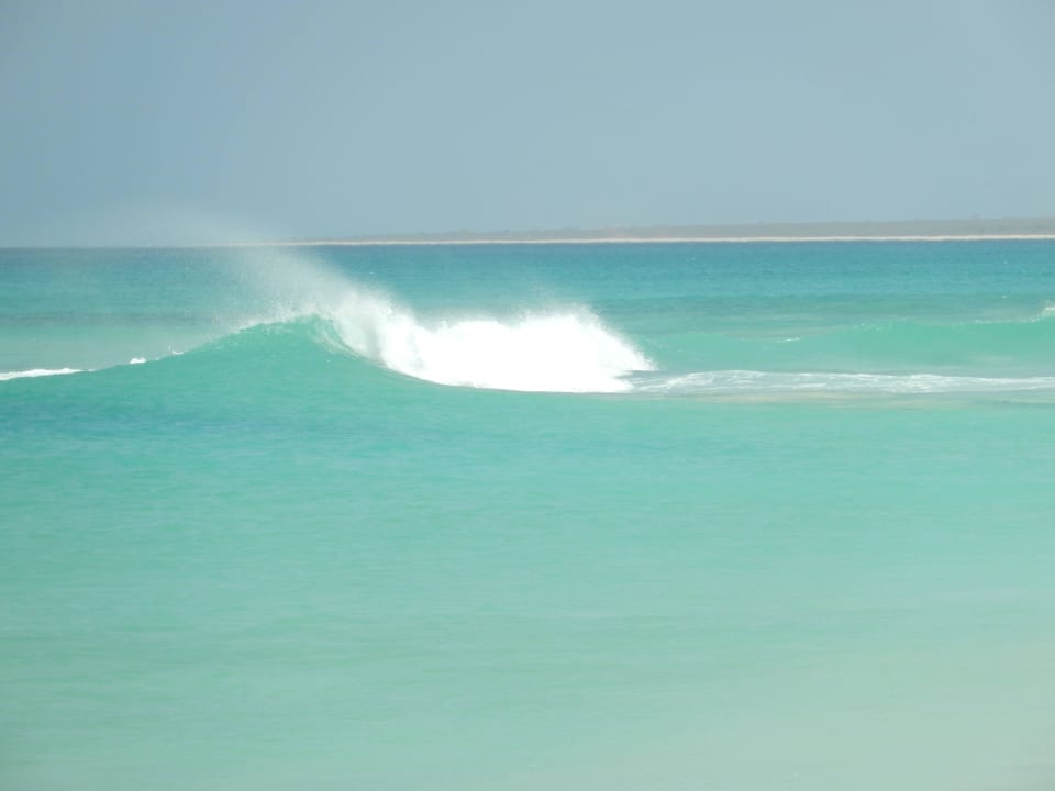 Eine der "Monsterwellen" Hotel Riu Touareg