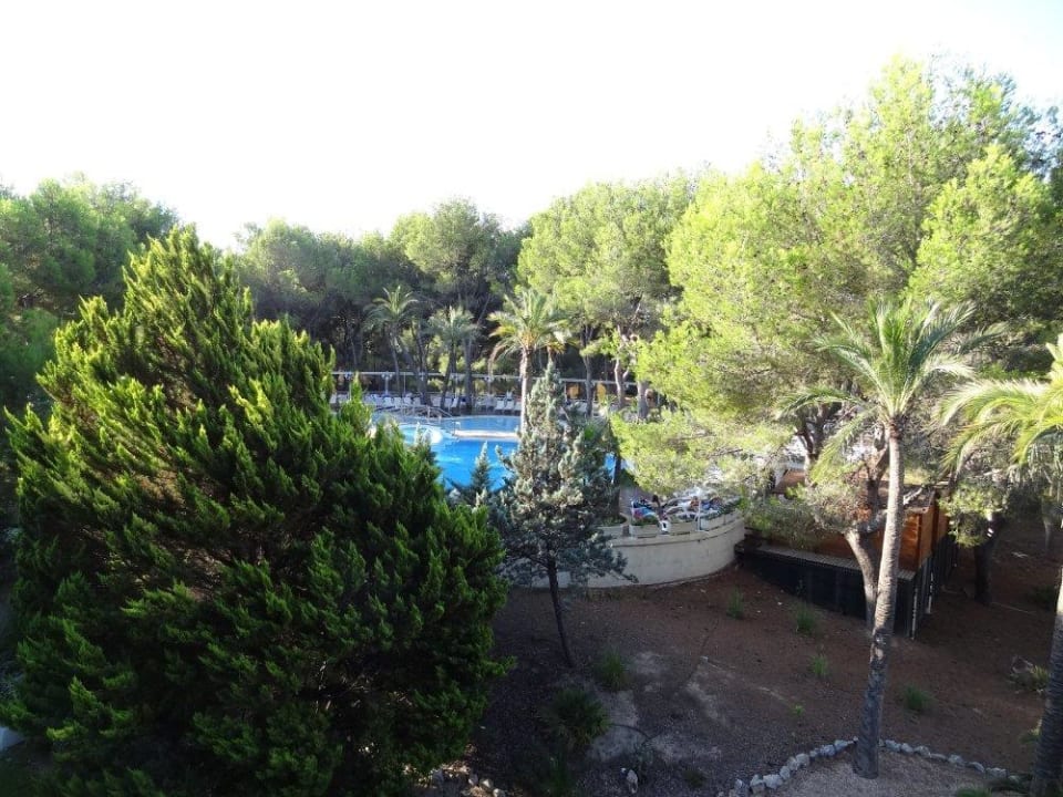 Aussicht aus unserem Zimmer zum Pool allsun Hotel Bella Paguera