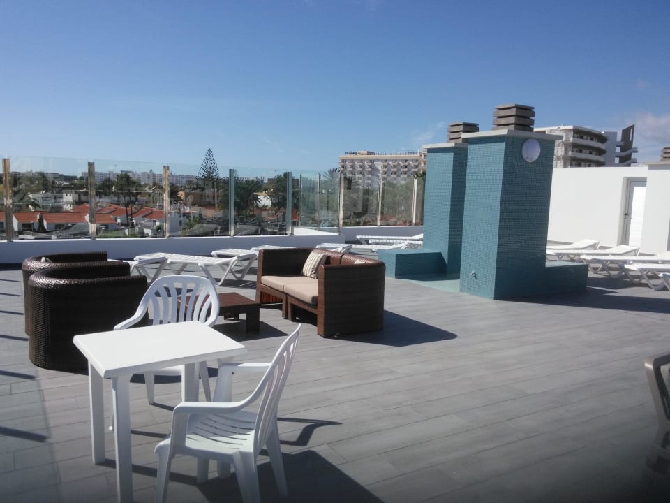 Dachterrasse mit Duschen Hotel El Palmar