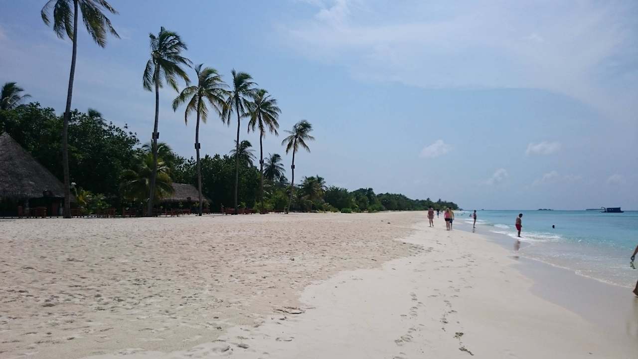 Blick vom Beginn des Stegs Richtung Osten Kuredu Island Resort & Spa