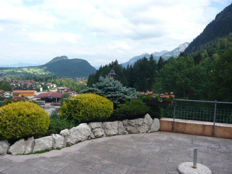 Blick vom Pool Hotel Zugspitzblick
