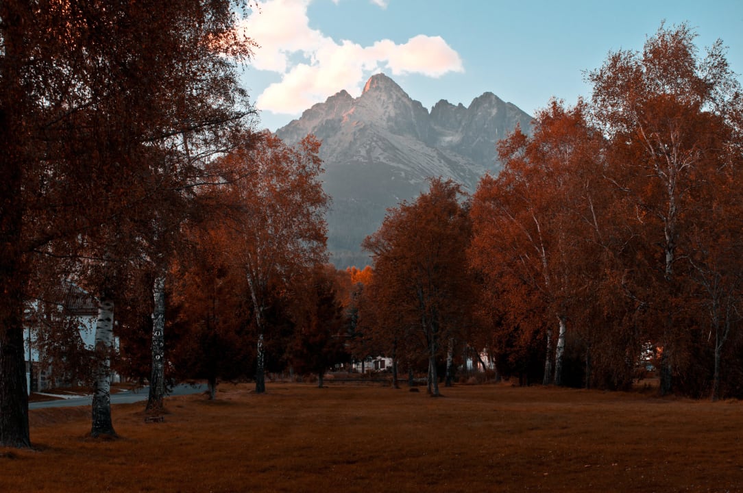Výhľad na Lomnický štít.(2.632m) Pension Crystal Ski