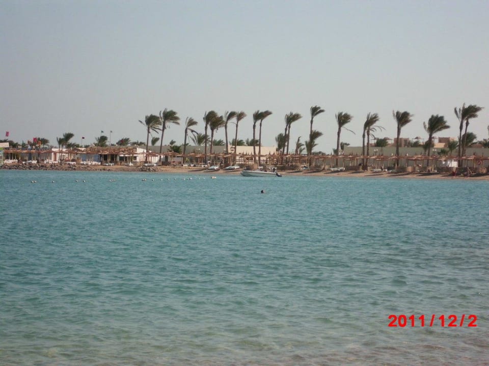 Blick von der Sandbank zum Strand Pickalbatros Dana Beach Resort - Hurghada