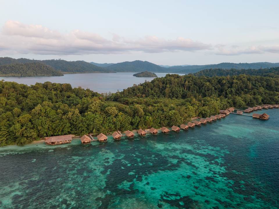 Außenansicht Papua Paradise Eco Resort