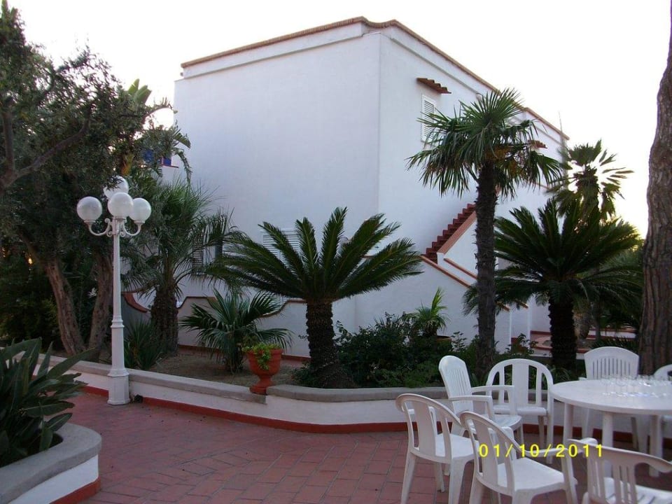 Gebäudekomplex mit Palmen Hotel Terme Royal Palm