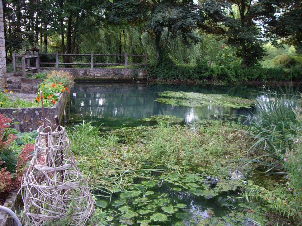 Blick aus Schlafzimmer (Nr.5) Hotel Le Moulin Foulon