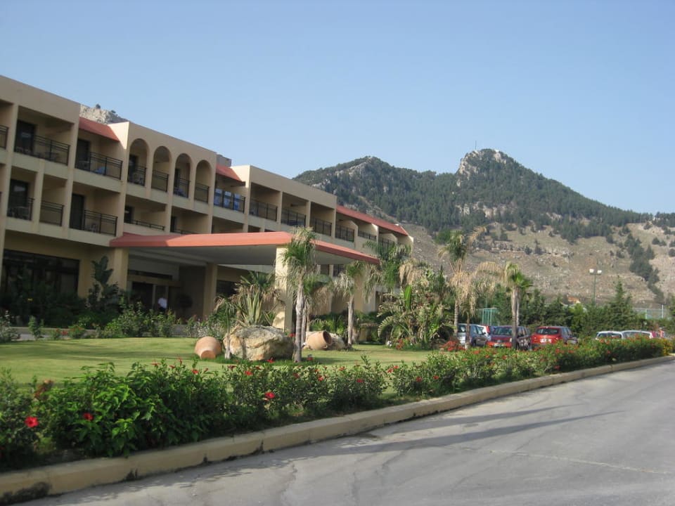 Hoteleingang Atlantica Aegean Blue
