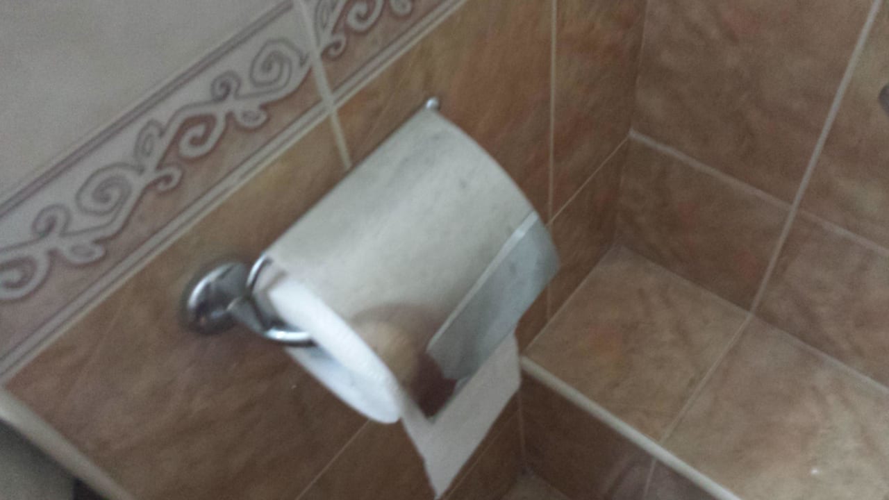 Klopapierhalter mit Wasserflecken Hotel Holiday Park