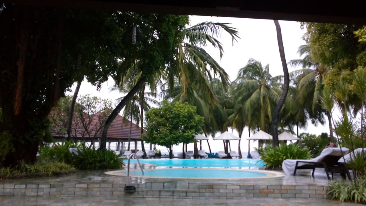 Kurumba main swimmimg pool adjacent to Kandi bar Kurumba Maldives