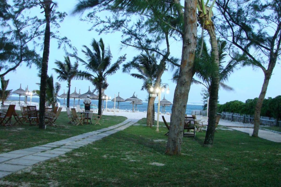 Strandblick vom Restauranteingang Friday Attitude