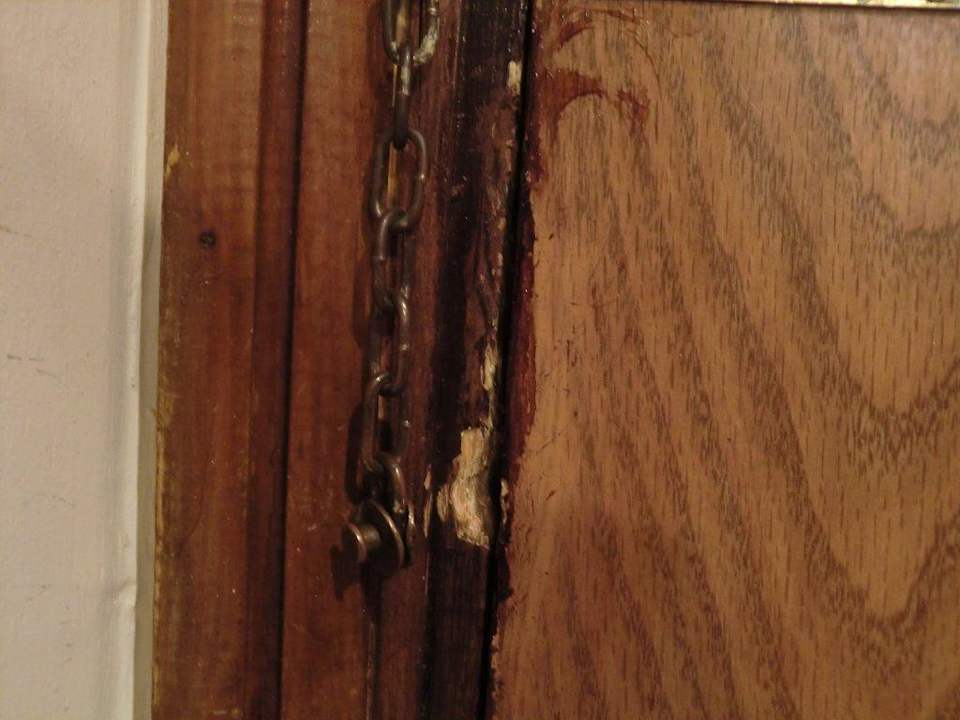 Demolierte Tür Riviera Aqua Park Resort