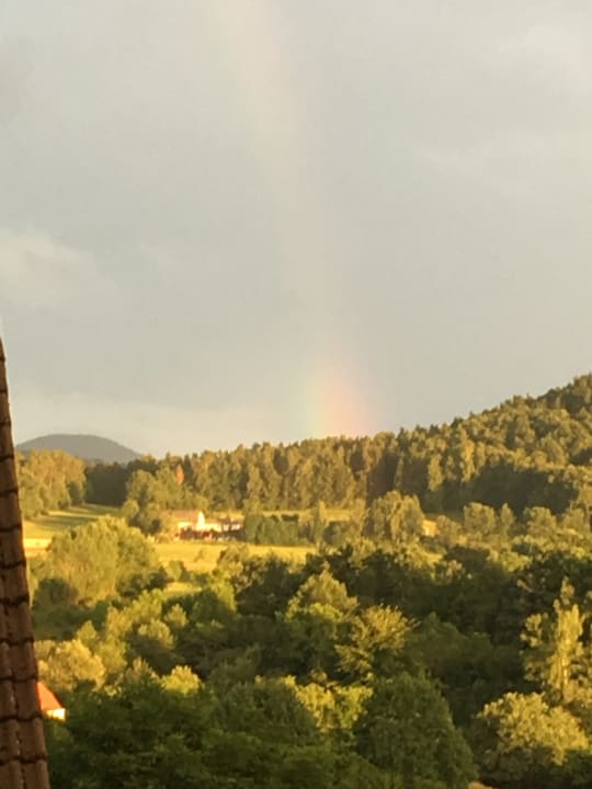 Ausblick Pension Tannenhof im Dahner Felsenland