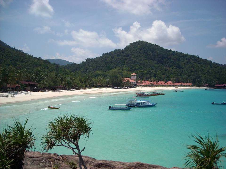 Blick auf Hotelbucht Hotel Coral Redang Resort
