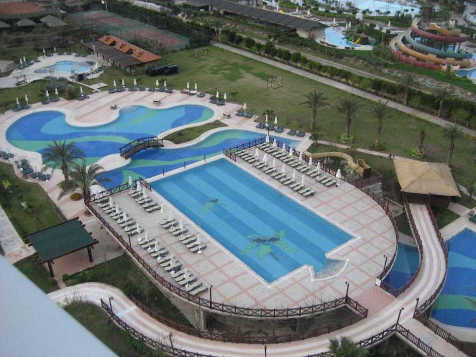 Pool vom Balkon Sherwood Exclusive Lara