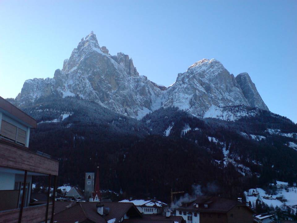 Blick zum Schlern Hotel Seiserhof