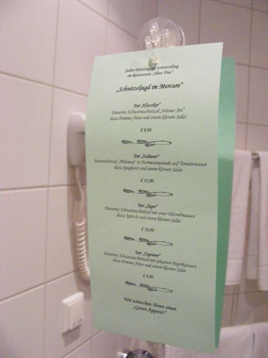 Schnitzelempfehlung Mercure Hotel Mannheim am Rathaus