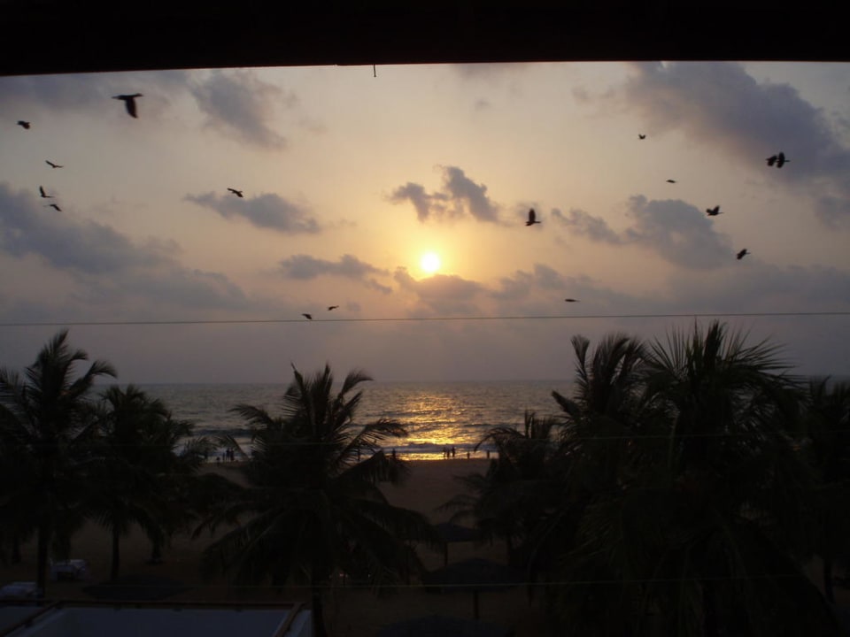 Blick vom Zimmer 215 Goldi Sands Hotel