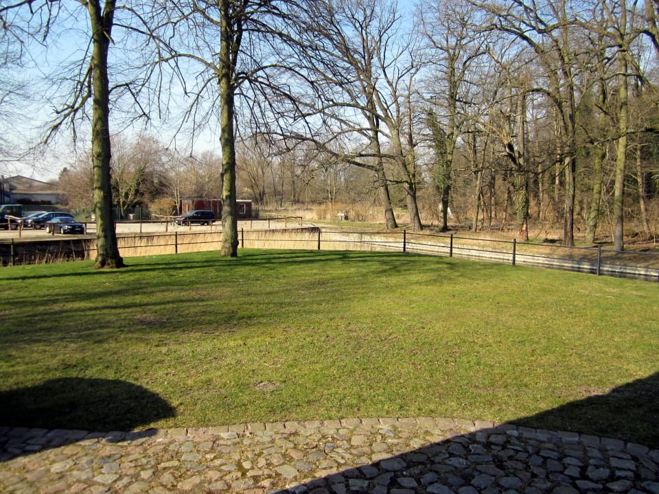 Vom Fenster aus Wasserschloss Mellenthin