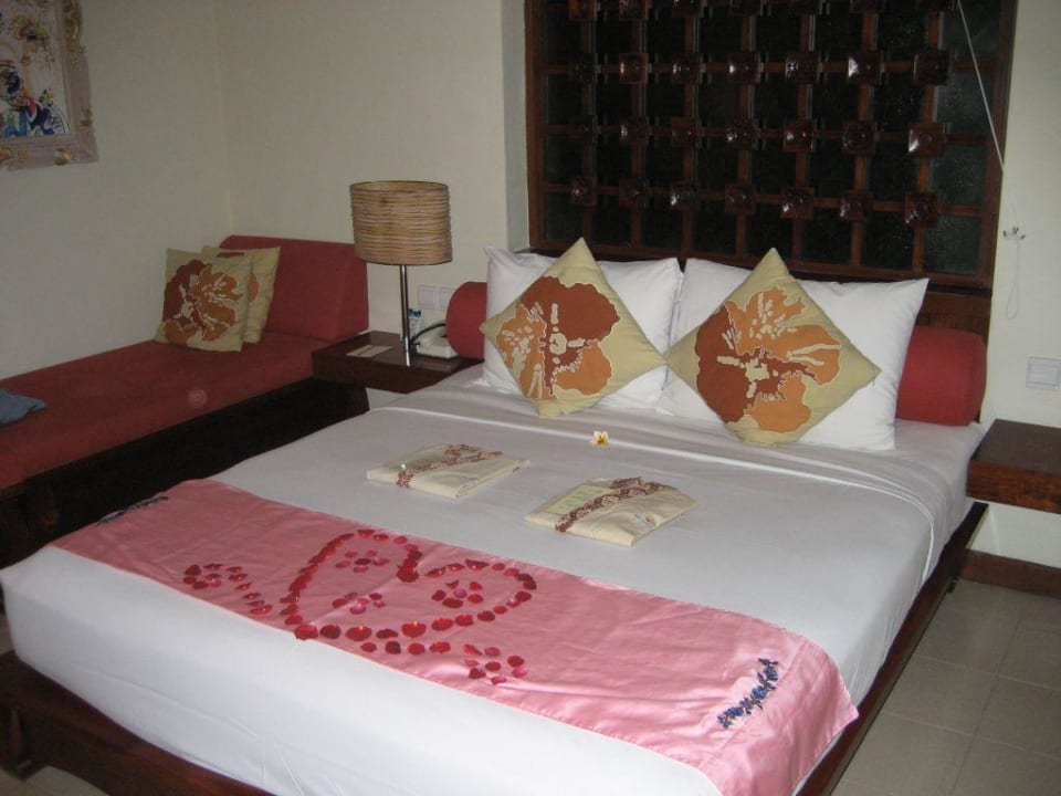 Unser Zimmer (Nr. 501) bei der Ankunft Bali Mandira Beach Resort & Spa