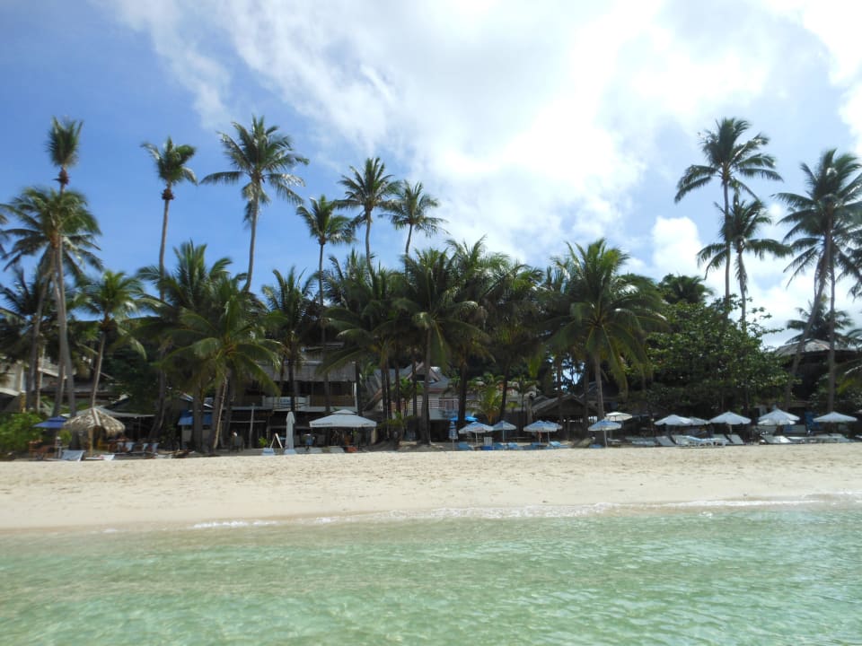 Strand vom Schiff aus Hotel Blue Mango Inn Boracay