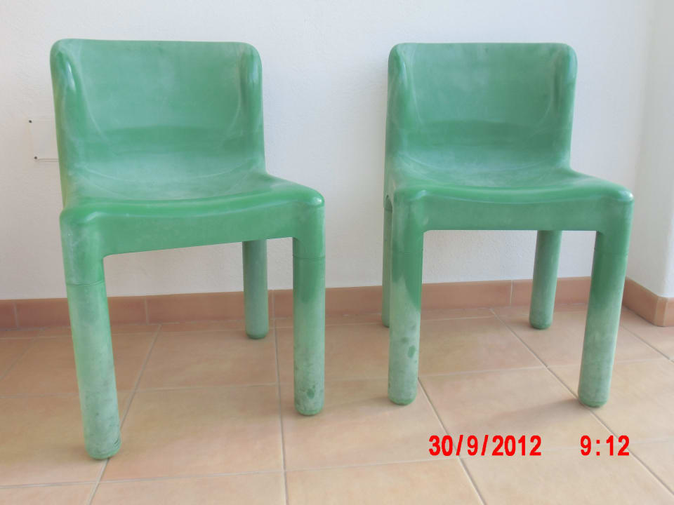 Vergammelte Balkonstühle Typ Kindergeburtstag Hotel San Giovanni Terme