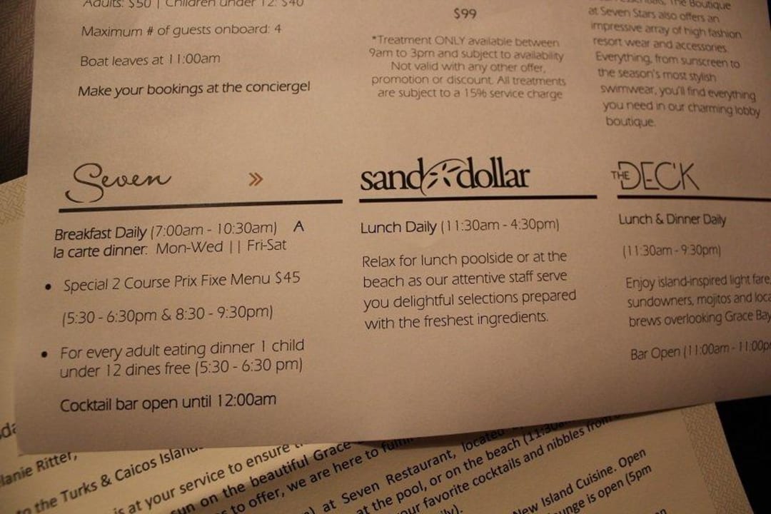 Die Restaurants  Hotel Seven Stars Resort