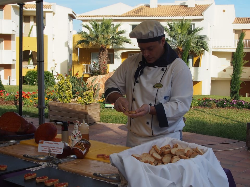 Themen Speisen vor dem Speisesaal blau punta reina