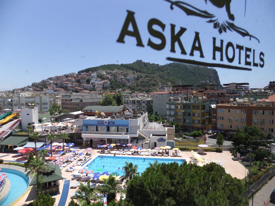 Widok z restauracji Hotel Aslan City Kleopatra