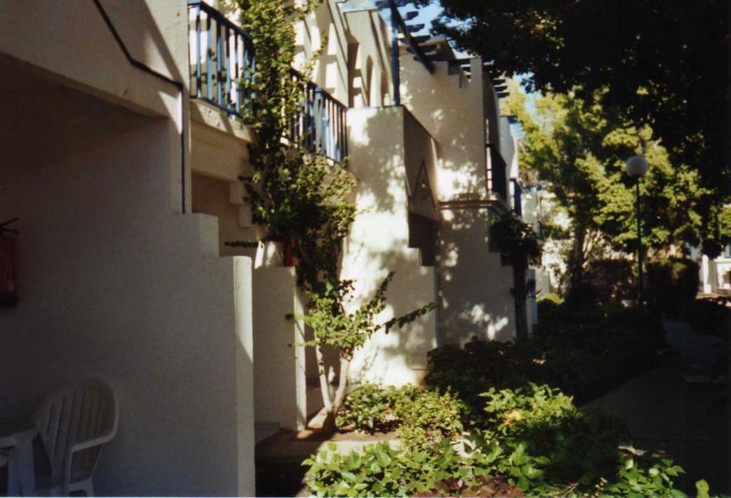 Blick zu den Nachbarn Hotel Bungalows Duna Flor