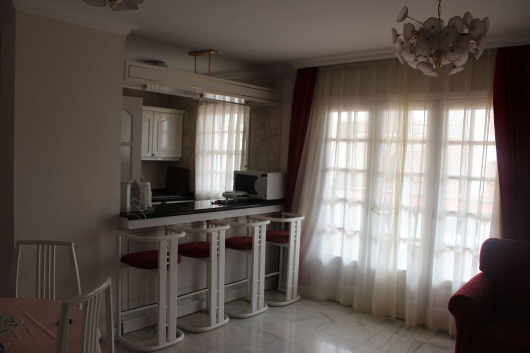 Wohnzimmer/Küche Apartamentos Casablanca